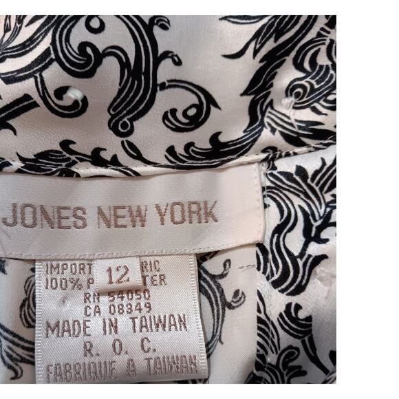 VINTAGE Satin Blouse Top Shirt 12 High Neck Classic Timeless CareerOffice Dressy - Picture 10 of 13